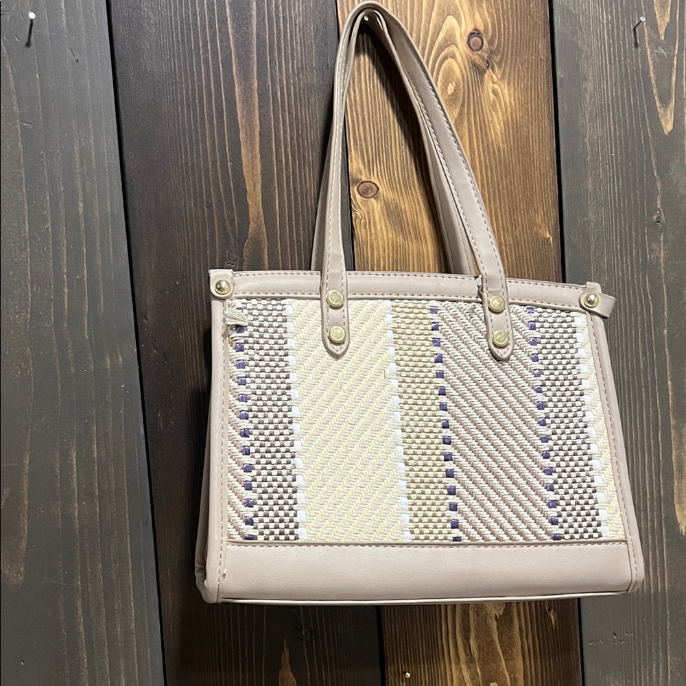 Elegant Beige and Cream Tote Bag